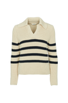 Basic Apparel Sweety Polo Sweaters 500 Birch/Navy