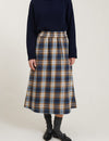 Tilde Skirt - Tobacco brown / classic blue