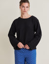 Turid Oversized Sweat - Black