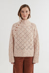 Basic Apparel Utta H. Neck Sweaters 902 Tortoise shell