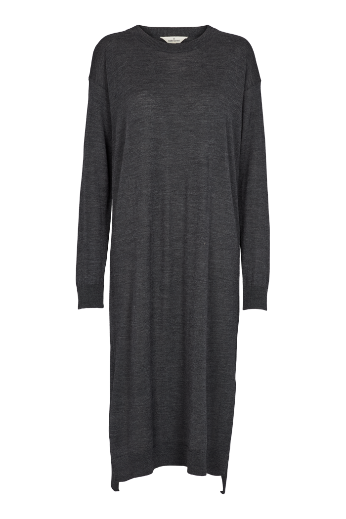 Basic Apparel Vera Long Dress Kjoler 393 Dark Grey Mel.