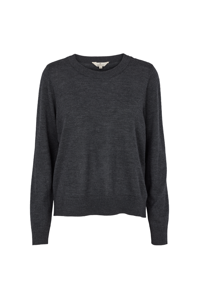 Basic Apparel Vera Sweater Sweaters 393 Dark Grey Mel.
