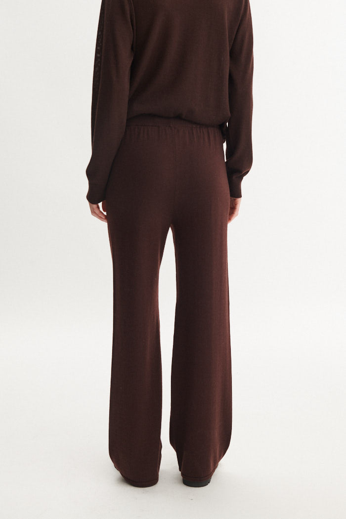 Basic Apparel Vera Wide Pants Bukser 709 Chocolate torte