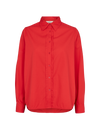Vilde Pleat Shirt - High Risk Red