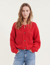 Winie Cardigan - High-Risk Red