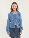 Winie Cardigan - Windward blue / birch