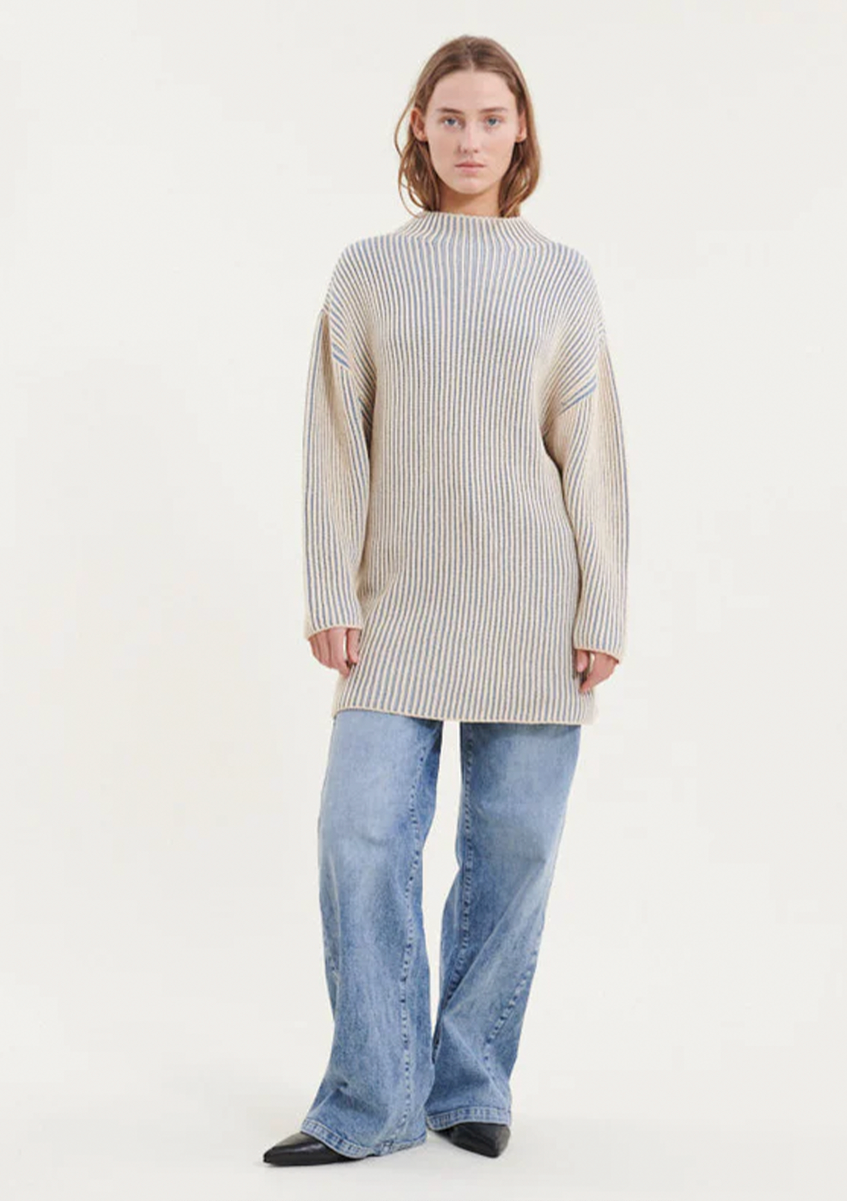 Basic Apparel Winie Long 2 Colored Kjoler 742 Windward blue / birch