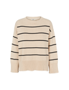 Winie O-neck Stripe - Birch/Black