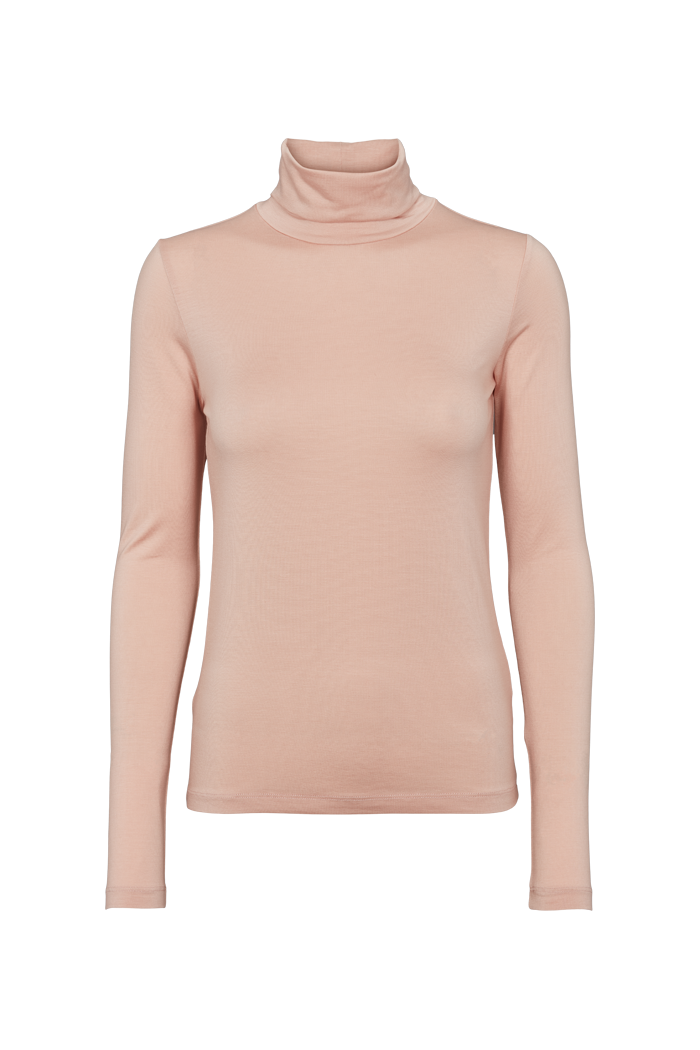 Basic Apparel Joline T-Neck T-shirts 125 Rose Dust