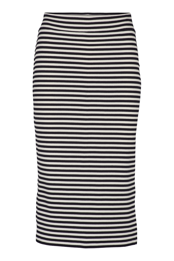 Basic Apparel Ludmilla Long Skirt Nederdele 029 Whisper White/Black