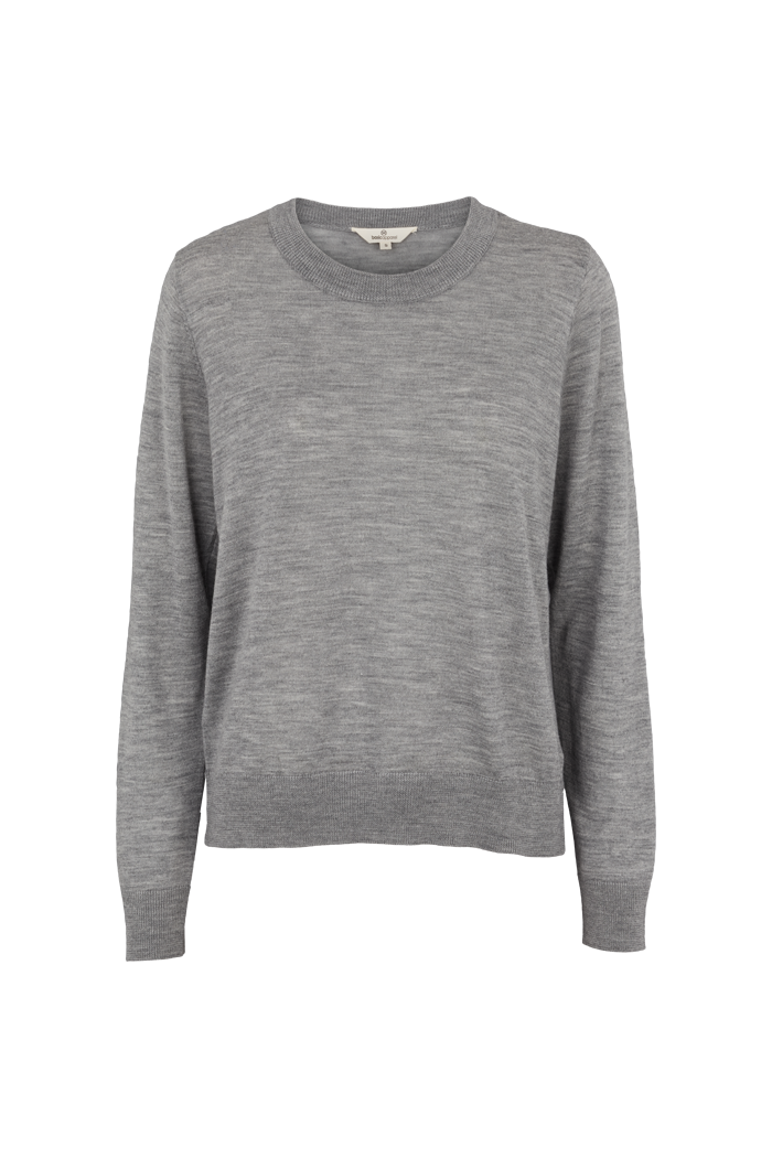 Basic Apparel Vera Sweater Sweaters 094 Light Grey Mel.